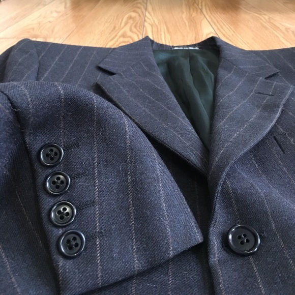 Valentino Other - Vintage Valentino Alpaca Wool Sport Coat 39R Blue